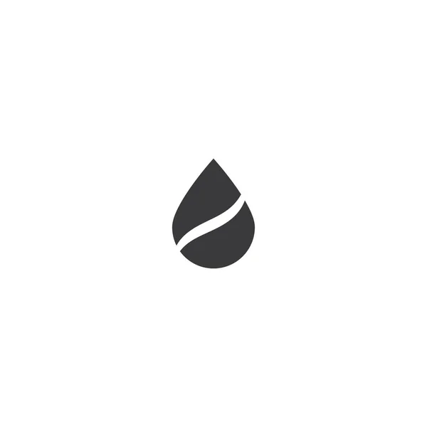 Agua Gota Logotipo Plantilla Vector Ilustración — Vector de stock