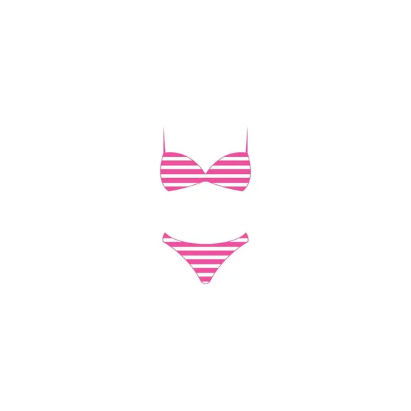 Bikini Icono Traje Verano Vector Diseño — Archivo Imágenes Vectoriales