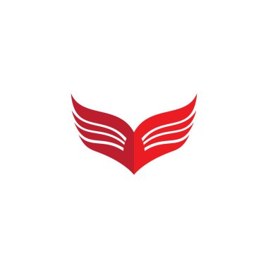 Kanat logosu vektör ilüstrasyonu
