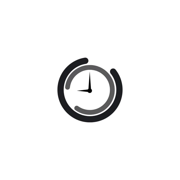 Icono Concepto Tiempo Ilustración Vector Plano Diseño — Vector de stock
