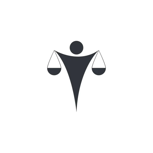 Modelo Vetor Ilustração Logotipo Escritório Advocacia — Vetor de Stock