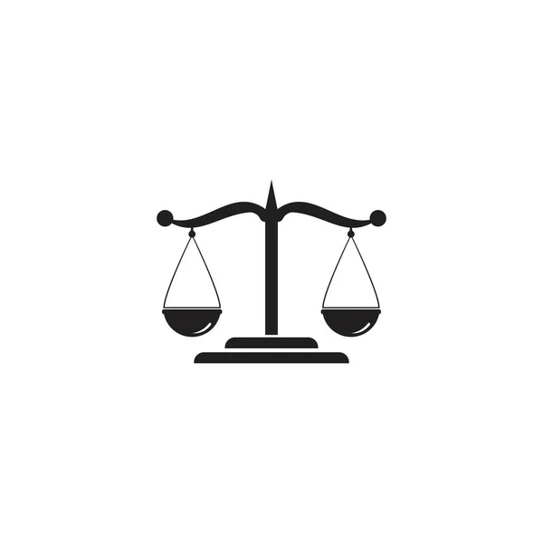Anwaltskanzlei Logo Ilustration Vektor Vorlage — Stockvektor