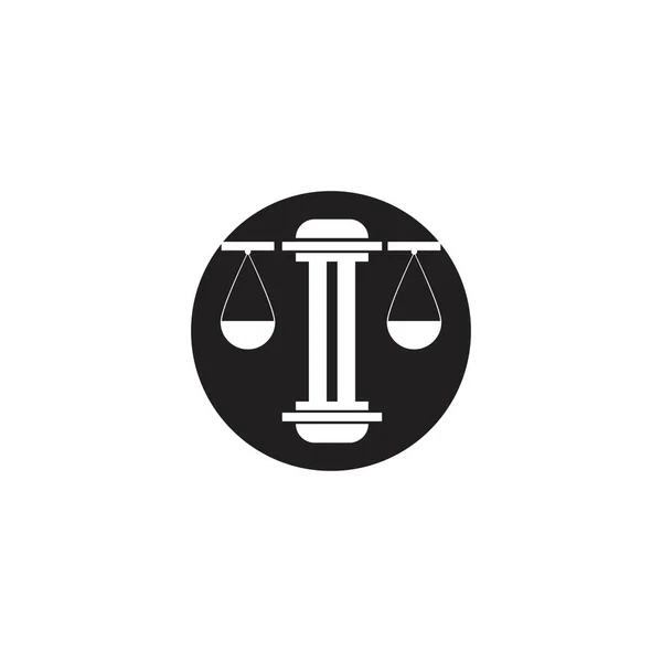 Modelo Vetor Ilustração Logotipo Escritório Advocacia — Vetor de Stock