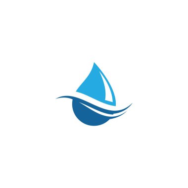 su damlası Logo Şablonu vektör tasarımı