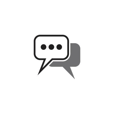 Konuşma balonu vektör tasarımı