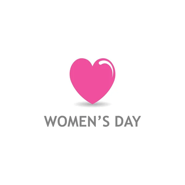 Ευτυχισμένη Ημέρα Των Γυναικών Σύμβολο Διάνυσμα Πρότυπο Εικονογράφηση — Διανυσματικό Αρχείο