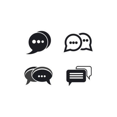 Konuşma balonu vektör tasarımı