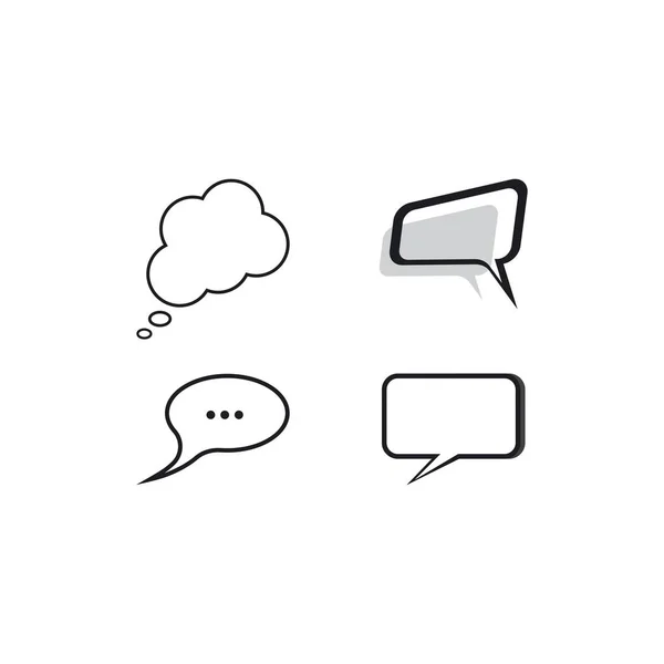 Speech Bubble Icon Vector Design — Stock Vector