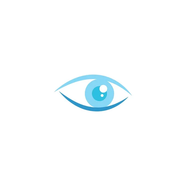 Eye Logo Vektor Flaches Design — Stockvektor