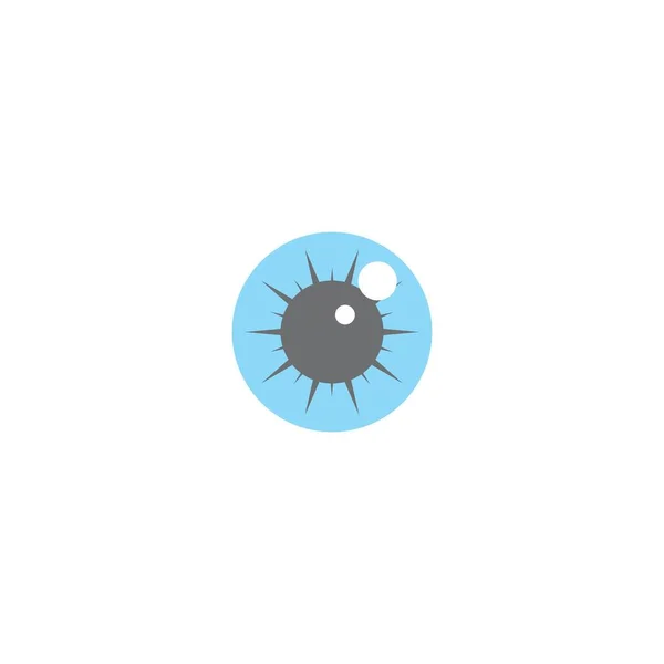 Projeto Plano Vetor Logotipo Olho — Vetor de Stock