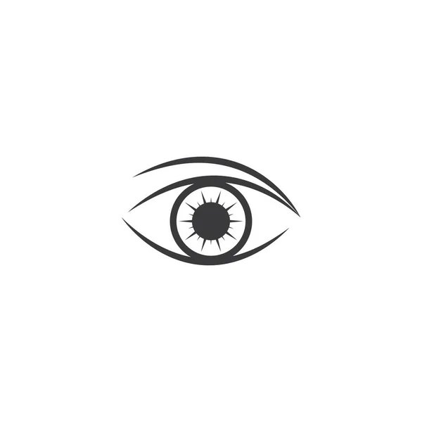 Eye Logo Vektor Flaches Design — Stockvektor