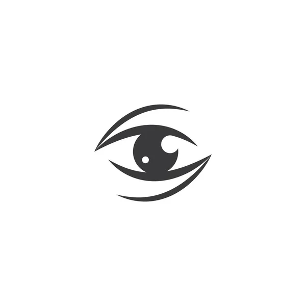 Eye Logo Vektor Flaches Design — Stockvektor