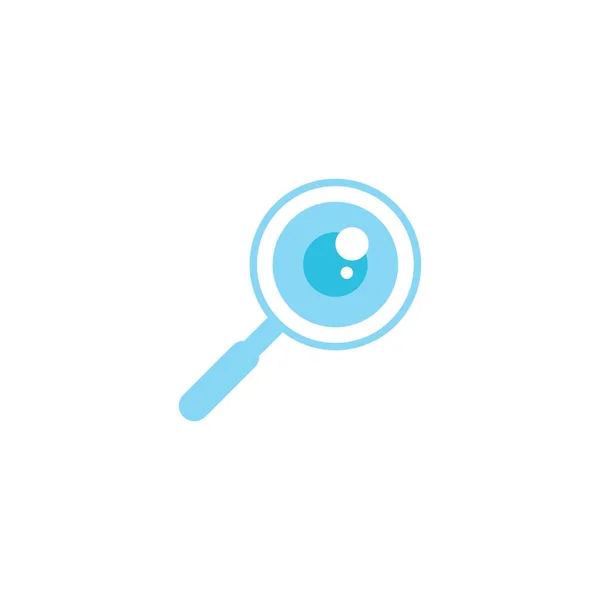 Logovektordesign Für Auge Und Lupe — Stockvektor