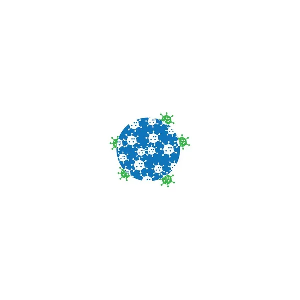 Bacterial Virus Icon Vector Flat Desig — Stock Vector