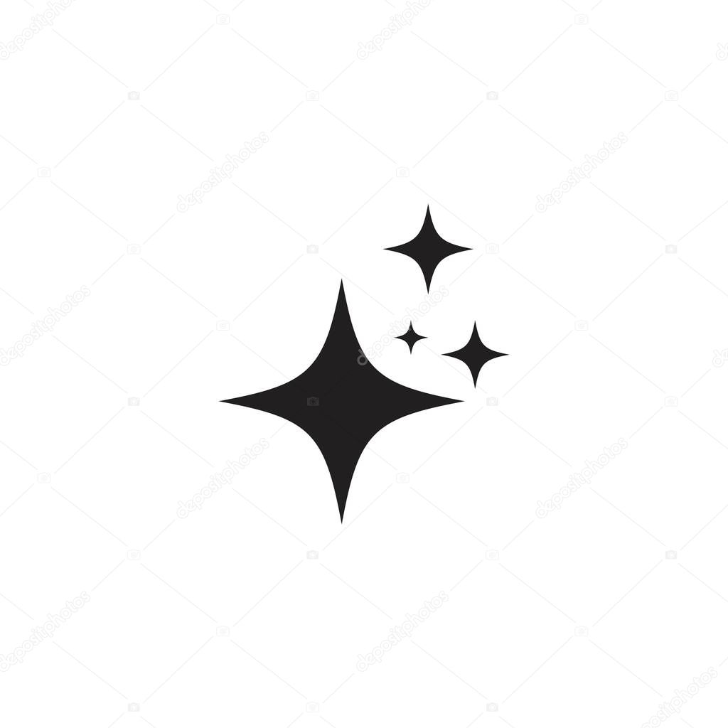 Sparkling star icon vector design