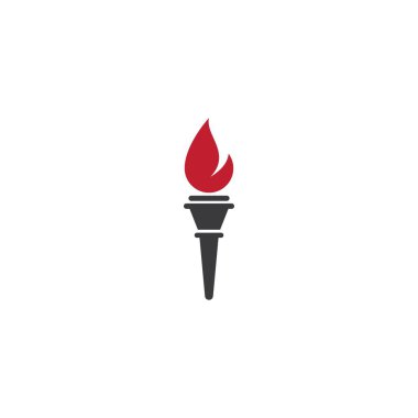 Torch Logo vektör şablon görselleştirme kavramı 