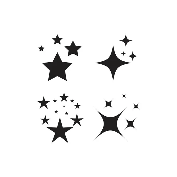 Estrella Chispeante Icono Diseño Vectores — Vector de stock