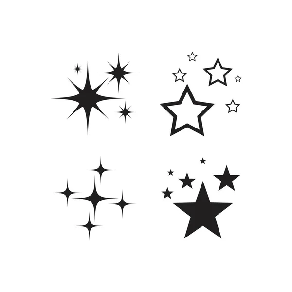 Estrella Chispeante Icono Diseño Vectores — Vector de stock