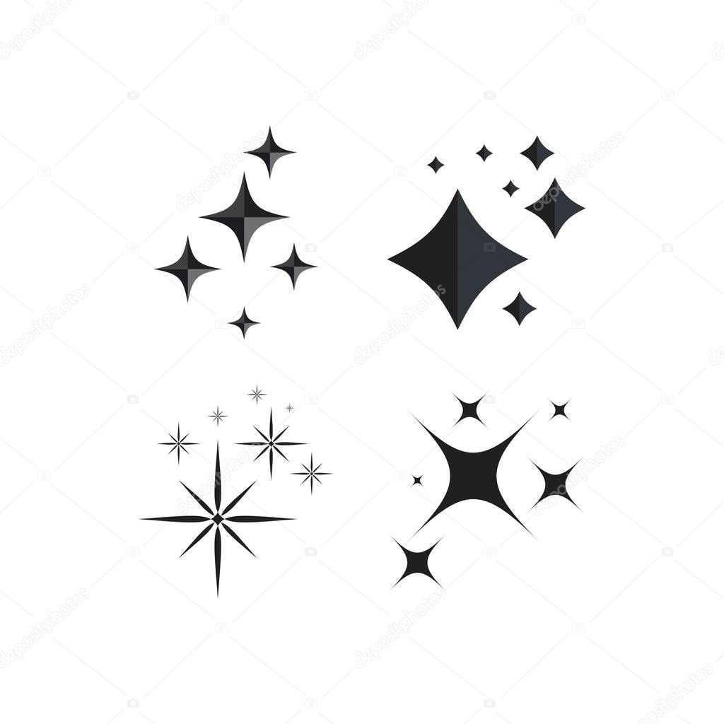 Sparkling star icon vector design