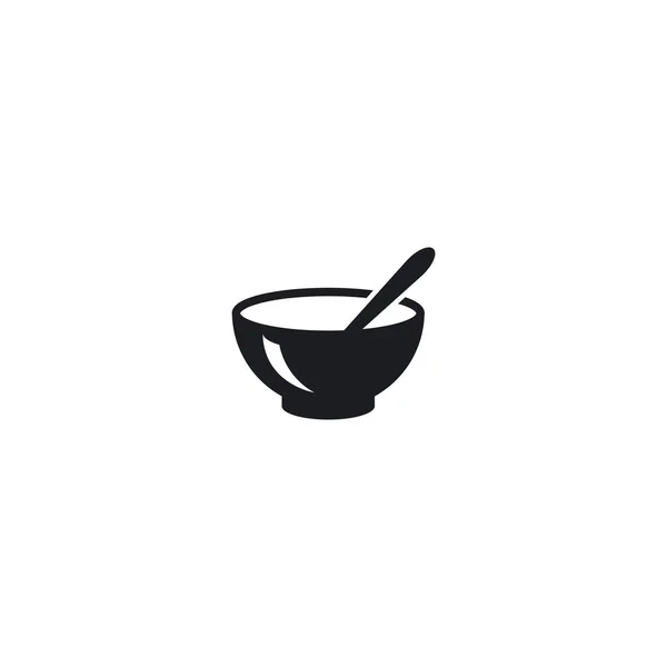Noodle Bowl Logo Design Vector Ilustration Template — Stock Vector
