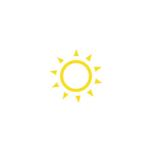 Sonne Illustration Logo Vektor Vorlage — Stockvektor