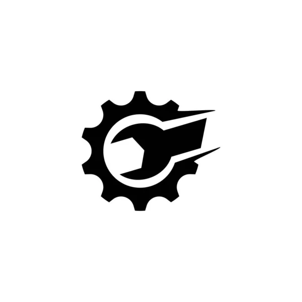 Wrench Logo Vector图标模板 — 图库矢量图片