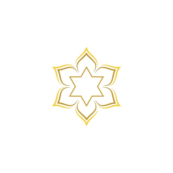 Logo Simbolo Islamico Modello Vettoriale Icona Della Moschea — Vettoriale Stock
