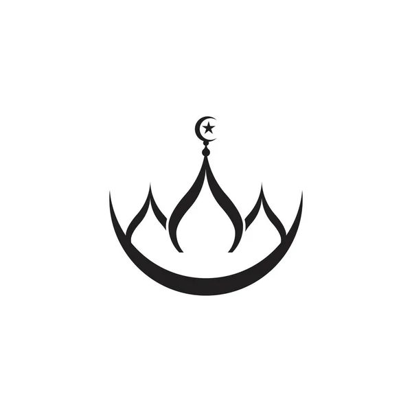 Islamisk Symbol Och Logotyp Vektor Mall — Stock vektor
