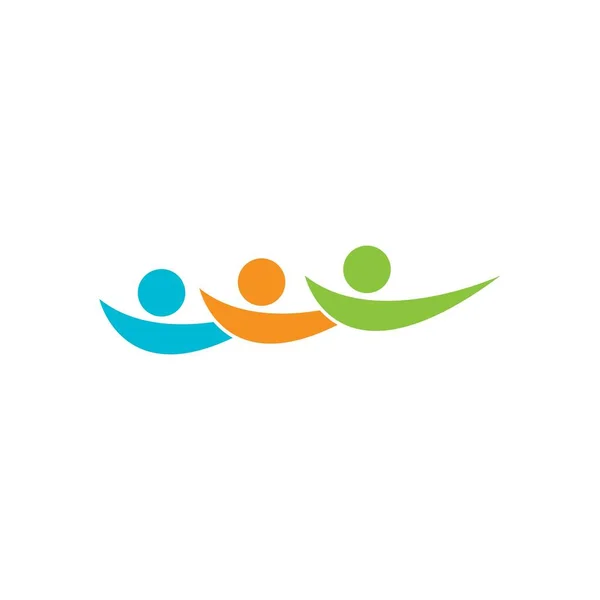 Projekt Logo Wspólnotowego Sieciowego Społecznego — Wektor stockowy