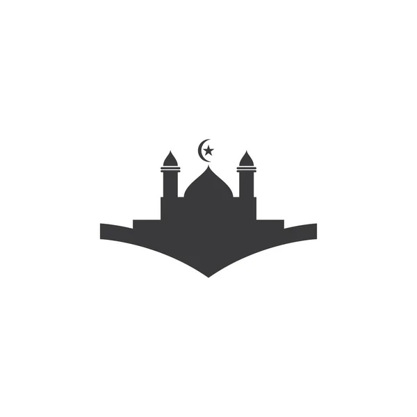 Islamisches Logo Ikonenvektorschablone Der Moschee — Stockvektor