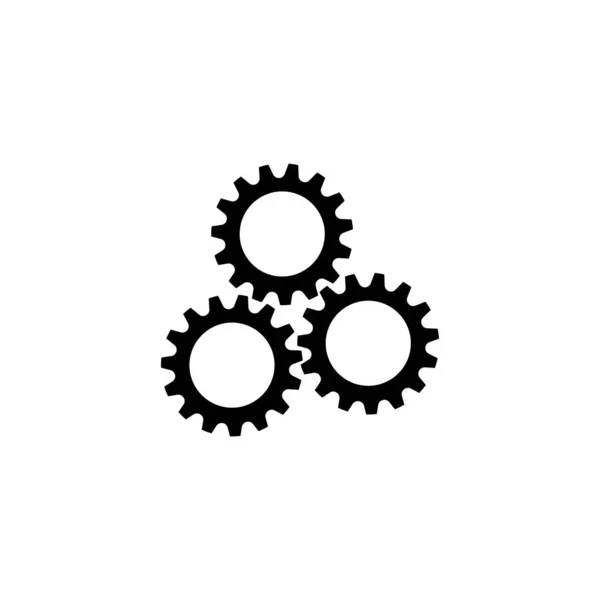 Gear Logo Modello Vettoriale Icona Illustrazione Design — Vettoriale Stock