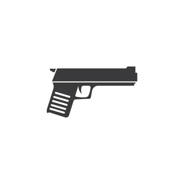 Pistola Pistola Pistola Icono Vector Diseño Plano — Vector de stock