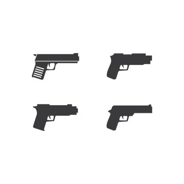 Tabanca, tabanca, tabanca, ikon vektör düz tasarım