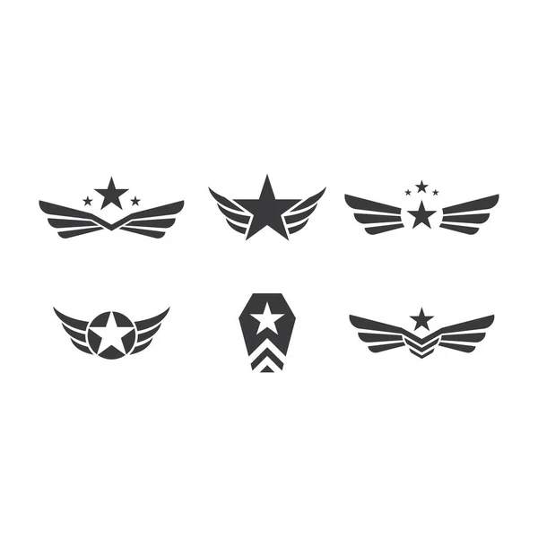 Ejército Logotipo Vector Ilustración Plantilla — Vector de stock
