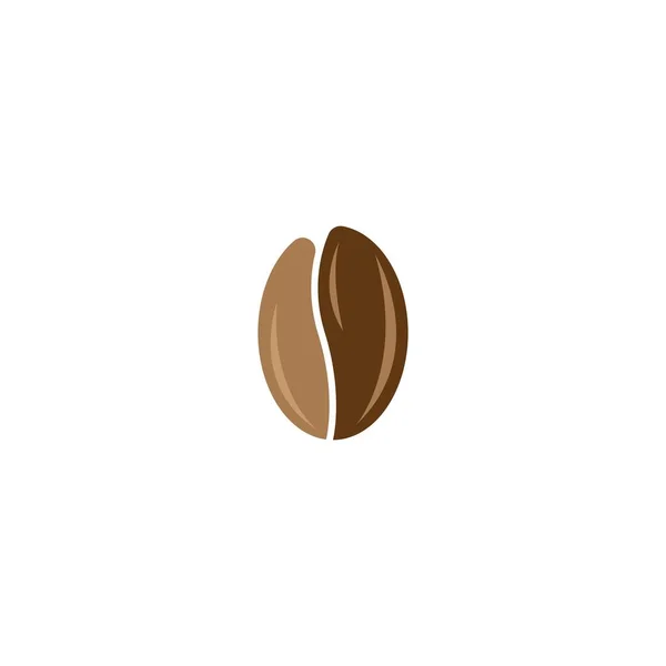 Ziarna Kawy Logo Szablon Wektorowy Projekt Ikony — Wektor stockowy