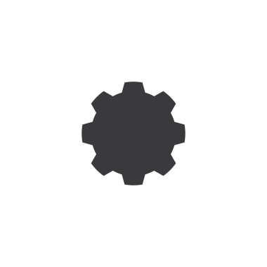 Gear Logo Şablonu vektör çizimi tasarımı