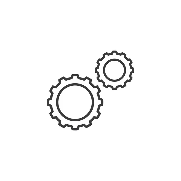 Gear Logo Template Vector Icon Illustration Design — Stock Vector