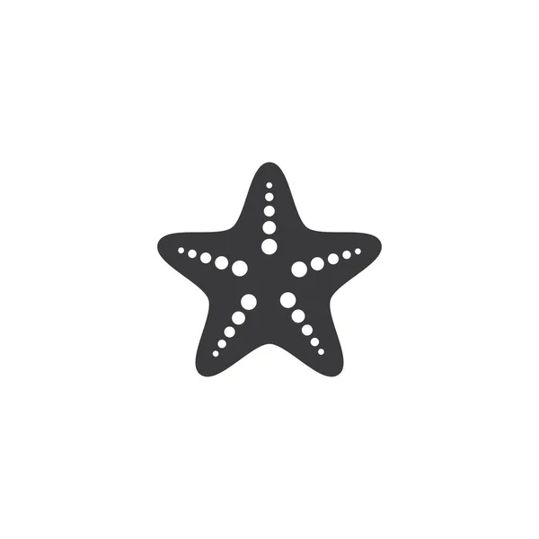 Estrella Mar Logo Vector Plano Diseño — Archivo Imágenes Vectoriales