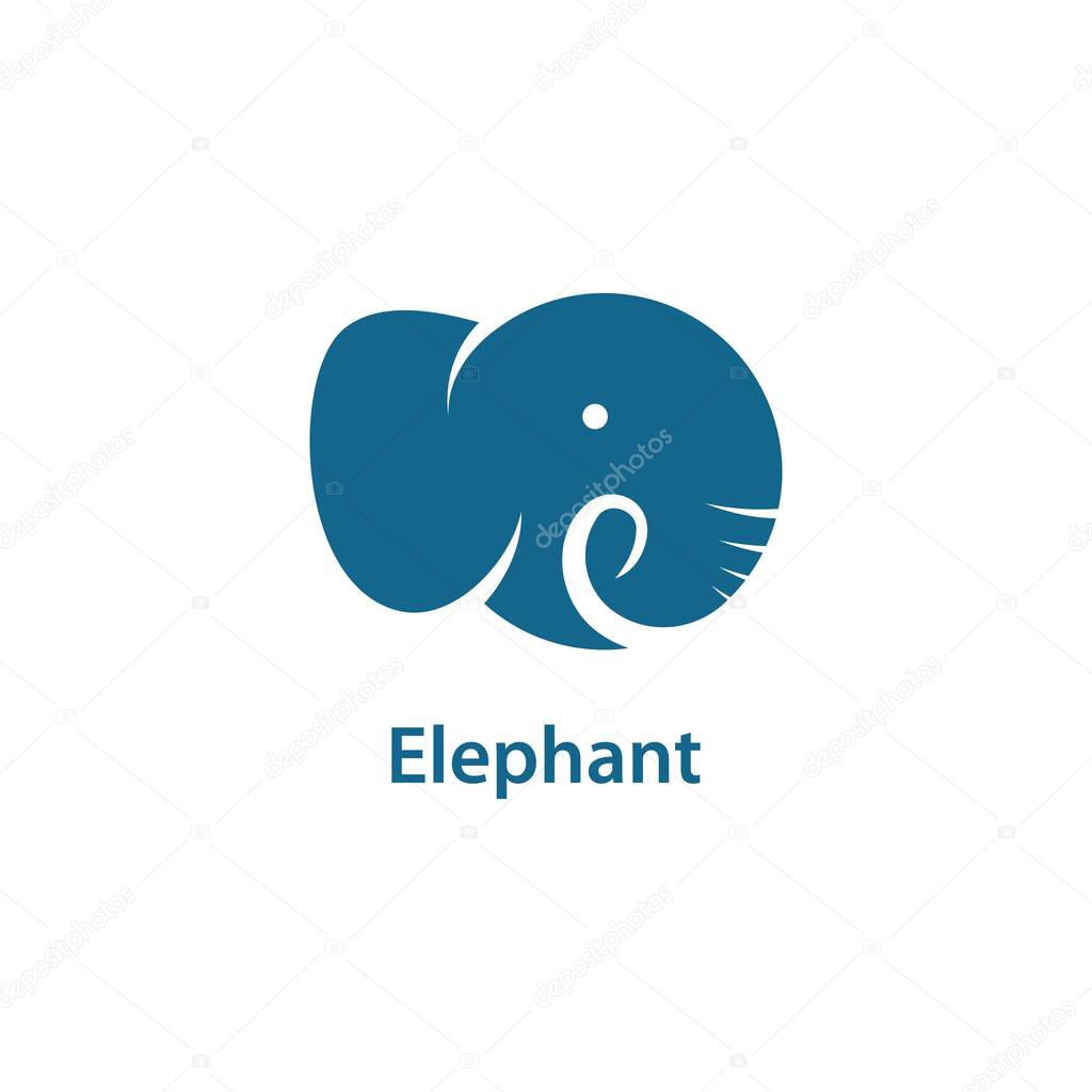 Elephant logo illustration vector icon
