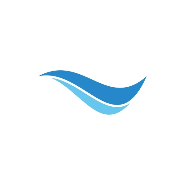 Natürliche Wasserwelle Logo Design Vektor — Stockvektor