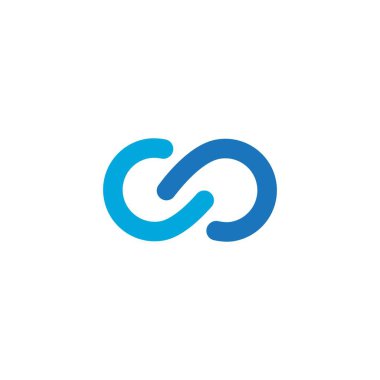 Sonsuzluk logo taşıyıcı şablonu tasarımı