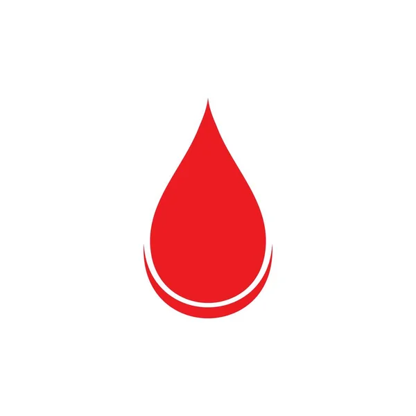 Modelo Vetor Logotipo Ilustração Sangue — Vetor de Stock
