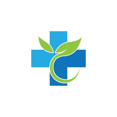 çapraz tıbbi logo vektör çizimi