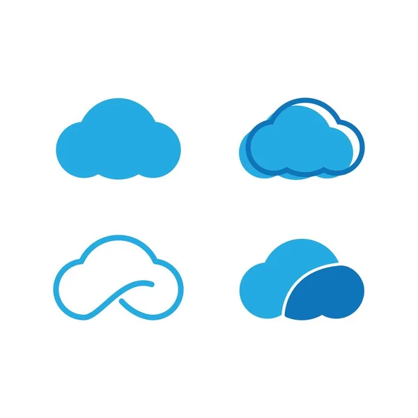 Cloud Logo Diseño Vectores Plantilla — Vector de stock