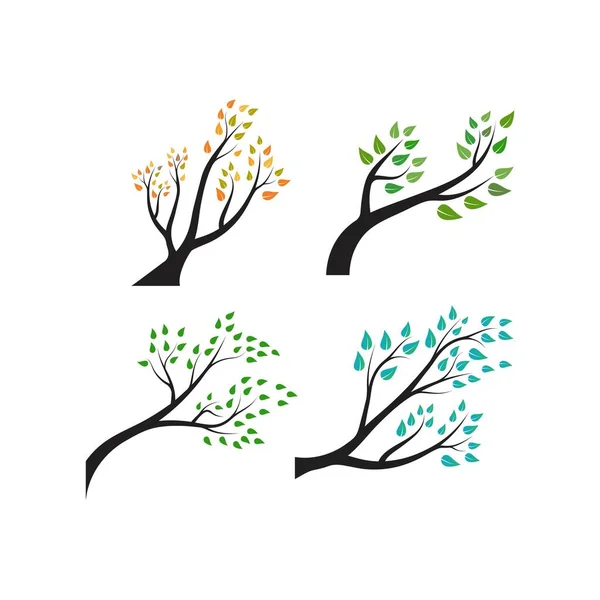 Ağaç Logosu Vektör Çizimi — Stok Vektör