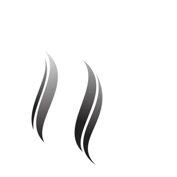 Hair Κύμα Λογότυπο Διάνυσμα Επίπεδη Σχεδίαση — Διανυσματικό Αρχείο