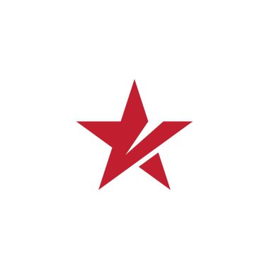 Yıldız Logosu Şablonu vektör illüstrasyon tasarımı