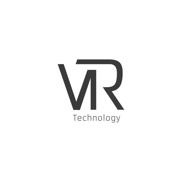 Virtual Reality Logo Och Ikon Vektor Design — Stock vektor