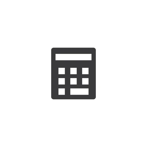 Calculator Logo Pictogram Vector Illustratie Plat Ontwerp — Stockvector