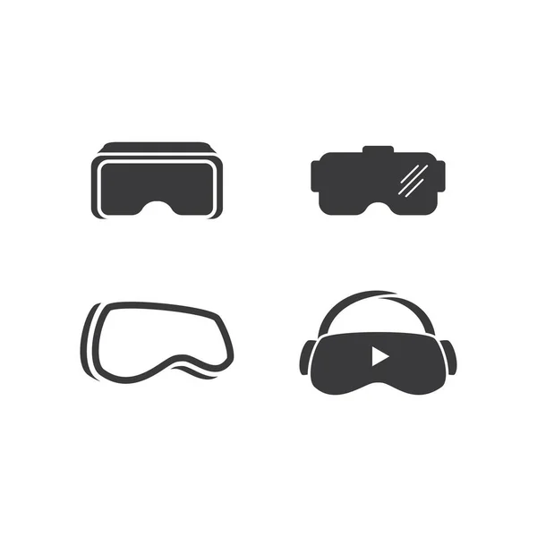 Logotipo Realidade Virtual Design Vetor Ícone —  Vetores de Stock